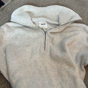 Aerie Half Zip Sweater Size Large